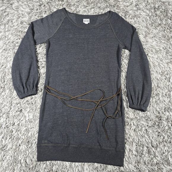 Converse One Star Dress Womens XL Gray Belted Sweater Tunic Long Sleeve Pullover - Picture 1 of 7